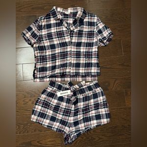 Garage Plaid XS PJ Set